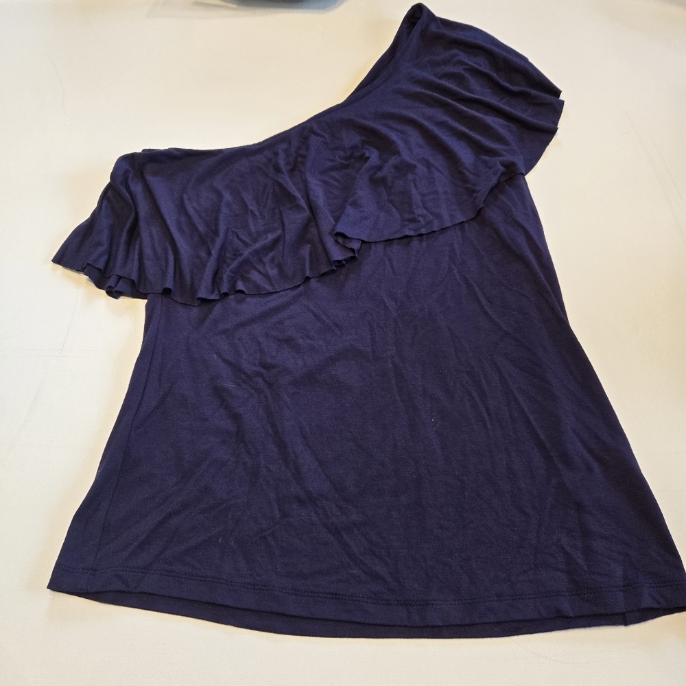 Lemon Tart One-Shoulder With Ruffle Top - Picture 1 of 6